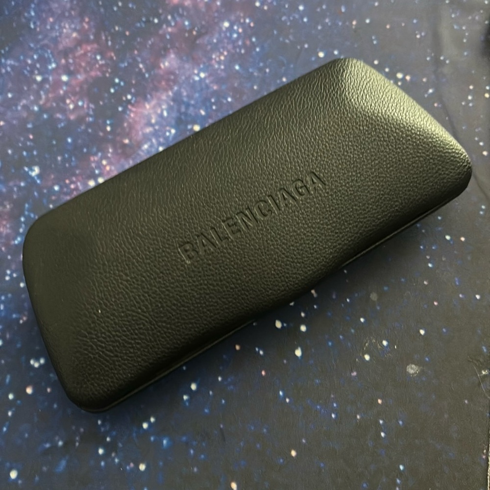 Balenciaga Leather Hardcover Sunglasses or Eyeglasses Case NEW